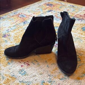 Eileen Fisher Black Suede Booties